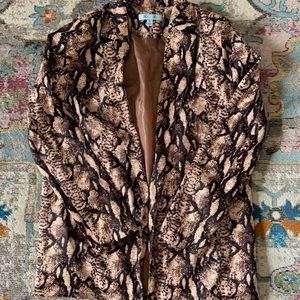 Snake Print Blazer